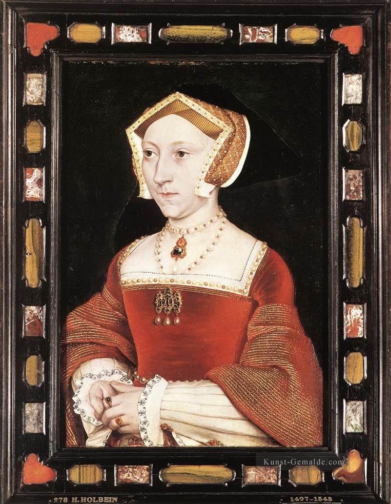 Porträt von Jane Seymour Renaissance Hans Holbein der Jüngere Ölgemälde